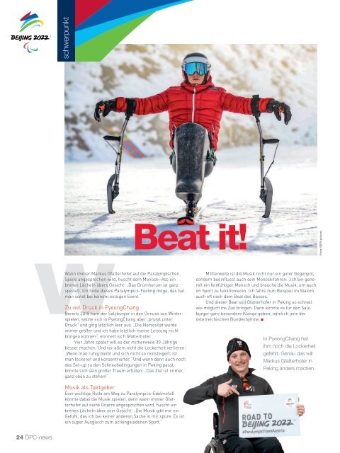 Paralympic News - Countdown PEKING 2022 - Ausgabe 1/2022