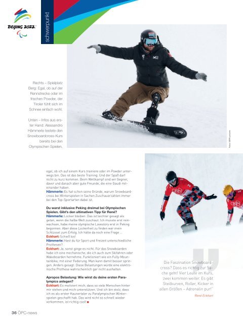 Paralympic News - Countdown PEKING 2022 - Ausgabe 1/2022