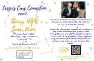 Starry Night sponsorship brouchure