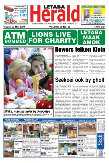 Rowers teiken Klein - Letaba Herald