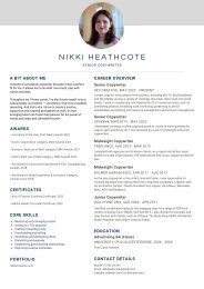 Nikki Heathcote CV