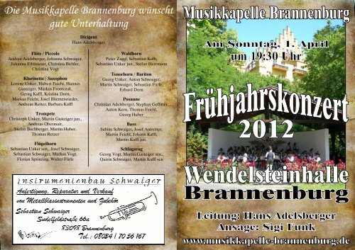 Prinz Albrecht - Pause - bei der Musikkapelle Brannenburg