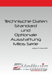 Technische Daten Milos Serie