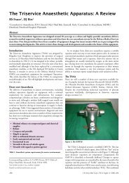 The Triservice Anaesthetic Apparatus: A Review - Journal of the ...