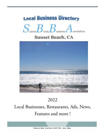 Sunset Beach Business Association 2022 