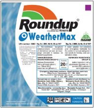 Roundup WeatherMax label - Monsanto