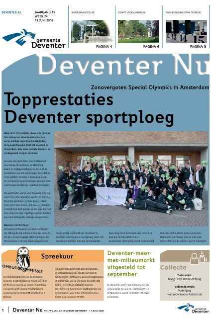 Spreekuur - Gemeente Deventer