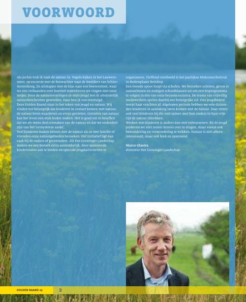 JEUGD EN NATUUR - Stichting Het Groninger Landschap