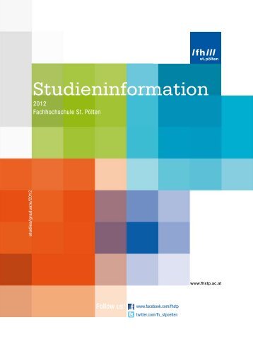 Studieninfo 2012 - Fachhochschule St. Pölten