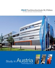 Study in Austria - Fachhochschule St. Pölten