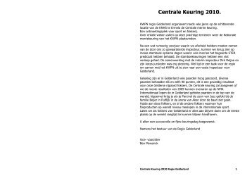 centrale keuring gelderland - KWPN