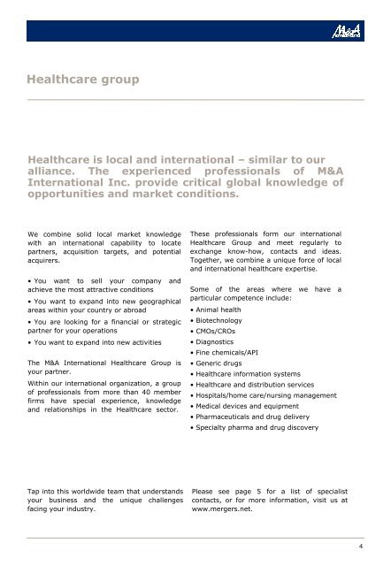 Healthcare and Distribution Services - Audon Trap & Partners