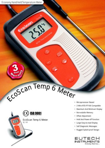 EcoScan Temp 6 New - Eutech