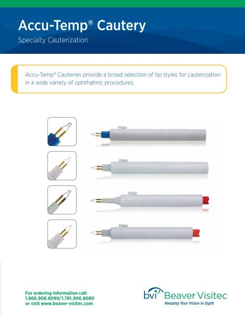 Accu-Temp® Cautery - Beaver-Visitec International