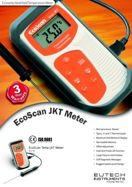 EcoScan Temp JKT Leaflet - Eutech