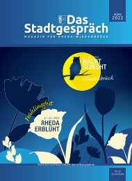 Das Stadtgespräch Rheda-Wiedenbrück Ausgabe März 2022 auf Mein Rheda-Wiedenbrück