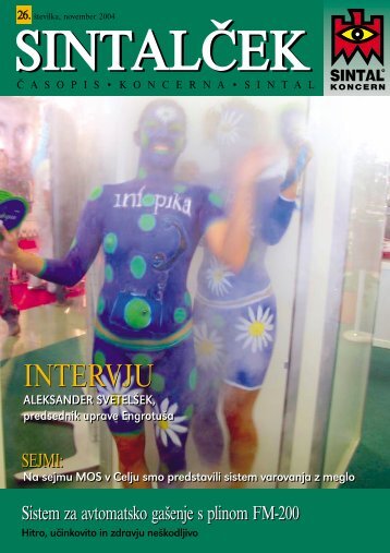 Za informacije pokličite na tel. - Sintal