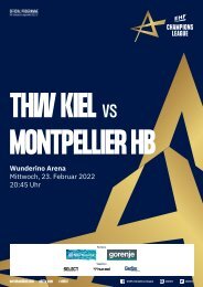 ZEBRA Hallenheft THW Kiel vs. Montpellier HB