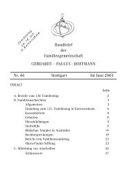 Rundbrief der Familiengemeinschaft GEBHARDT – PAULUS ...