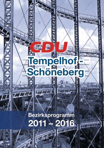 Arbeit – Integration – Gesundheit - CDU Tempelhof-Schöneberg
