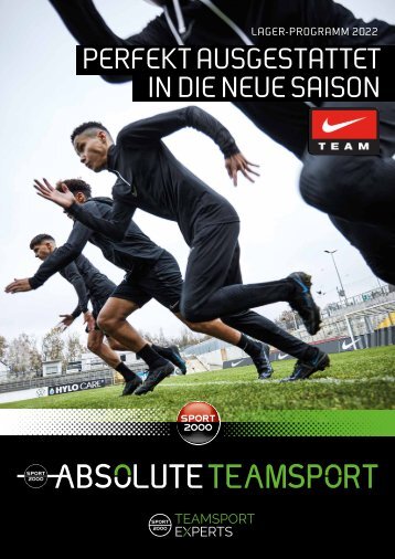 ABSOLUTE TEAMSPORTS + EXPERTS Nike Lagerkatalog 2022