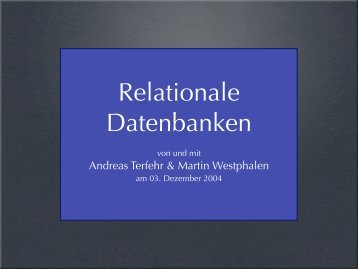 Andreas Terfehr & Martin Westphalen