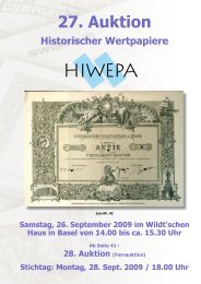 27. Auktion - HIWEPA AG