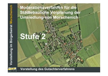 Vorstellung Gutachterverfahren - Gemeinde Merzenich