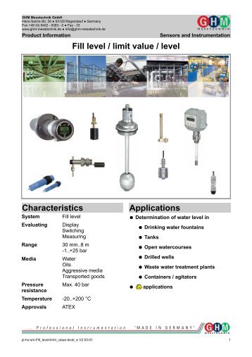 Level Switch NMS-004HM40