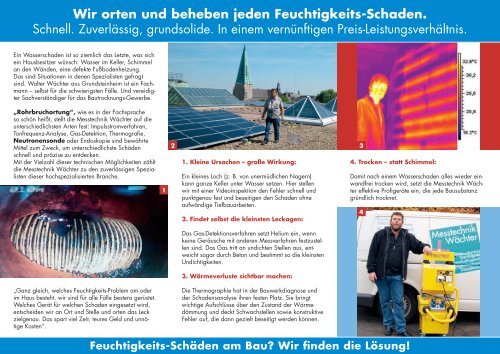 Feuchtigkeits-Schäden am Bau? - Messtechnik Wächter