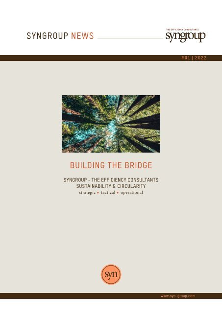 Syngroup News #01-2022 Building the Bridge - Sustainability & Circularity in the industrial sector