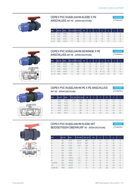 SIBO Fluidra Katalog 2022