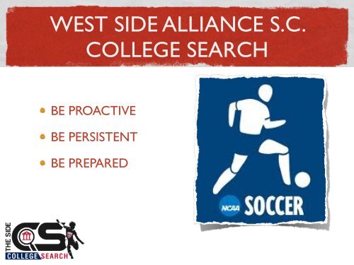 WSA College Search Presentation