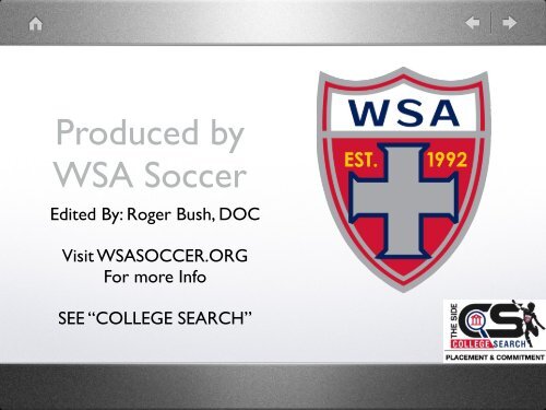 WSA College Search Presentation