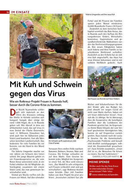 Mein Rotes Kreuz 01/2022 - Ausgabe Oberösterreich