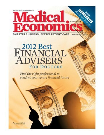Medical Economics - 2012 Best Financial Advisers for Doctors