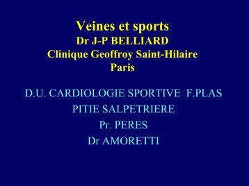 Veines et sport