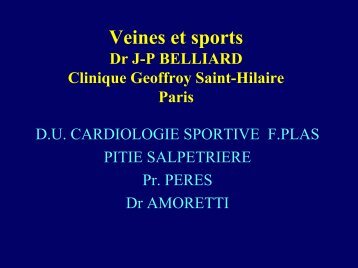 Veines et sport