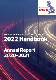 MSA GB Handbook and Annual Report 2020-21