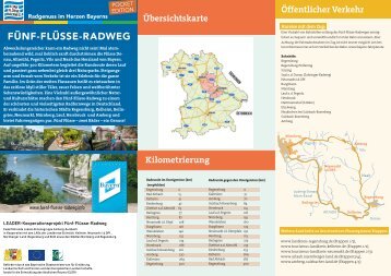 Pocketguide Fünf-Flüsse-Radweg