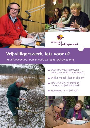 Vrijwilligerswerk, iets voor u? - Netivity