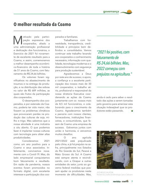 Revista Coamo edição Fevereiro de 2022