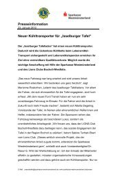 Presseinformation Neuer Kühltransporter für „Isselburger Tafel“