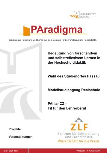 PAradigma - (ZLF) der - Universität Passau