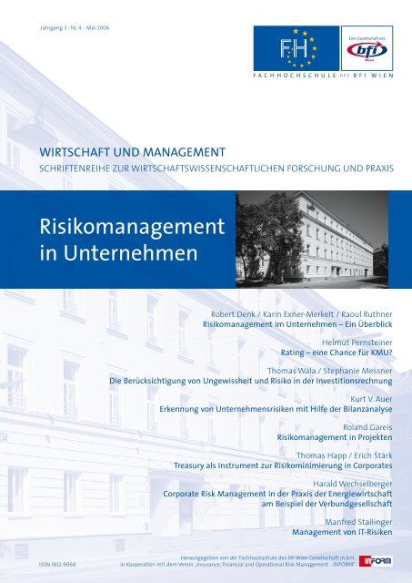 Risikomanagement in Unternehmen - Fachhochschule des bfi Wien