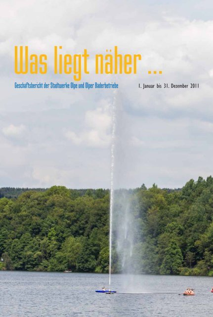 Download Geschäftsbericht 2011 - Stadtwerke Olpe