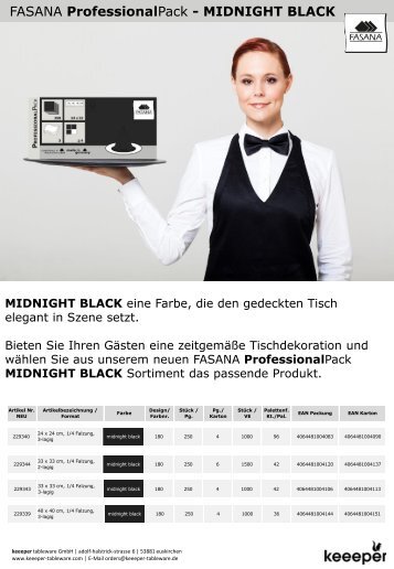 FASANA Professional Pack - Midnight Black 2020