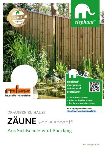 Elephant Zaunbroschüre - Raiss