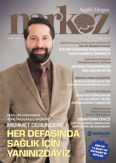 NARKOZ SAĞLIK DERGİSİ 27.SAYISI ÇIKTI
