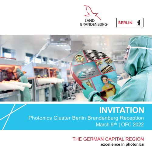 Invitation Card Berlin-Brandenburg Reception at OFC 2022